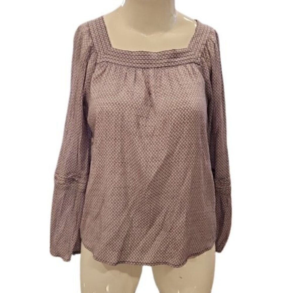 [Lauren Conrad] Purple Square Neck Long Sleeve - Size XL